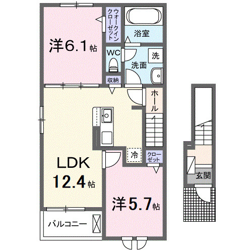 アイリス　パディの間取り