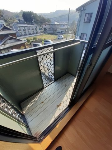 天神ヒルズＢのバルコニー