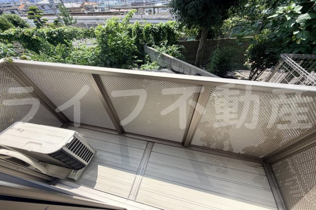 グレージュ山手Ⅱのバルコニー|広々としたバルコニーです