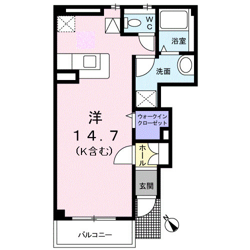 オベルジーヌの間取り
