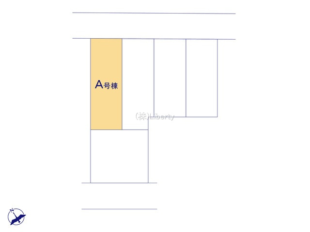 守谷市薬師台2丁目　新築戸建　A号棟の区画図