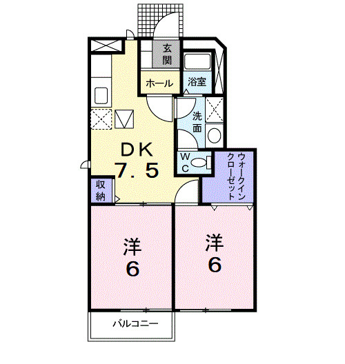 メゾンセレッソＡの間取り