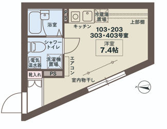 【間取り】 | COCOFLAT田端Ⅲ