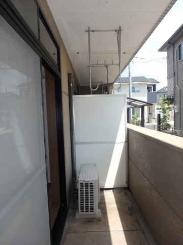 ウィステリアコート田ノ上Ⅱのバルコニー|田ノ上　１K