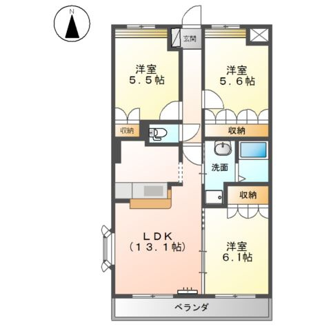 カシェットの間取り