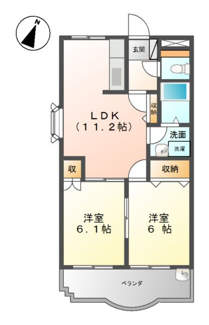 ロジュマンの間取り