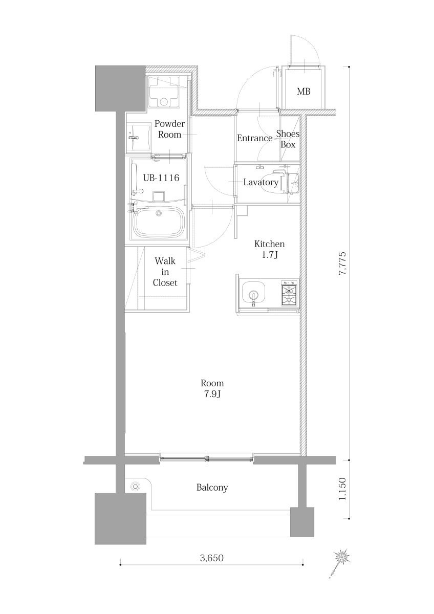 新品家具付きマンション下呉服町23(KaGood福岡)