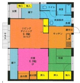 【間取り】 | クレスト大井 | 間取りです。