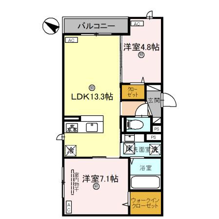 【間取り】 | パサログランデ大美野
