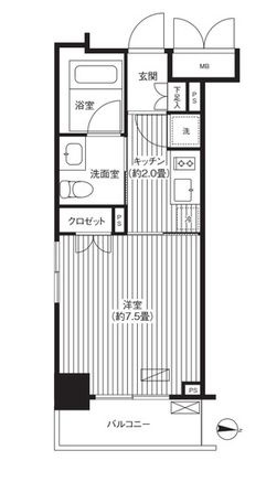 グランハイツ錦糸町の間取り
