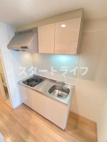 大阪市東淀川区東中島２丁目の賃貸マンションのキッチン