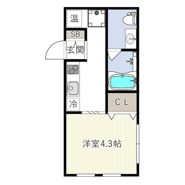 ハーモニーフラッツ不動前の間取り
