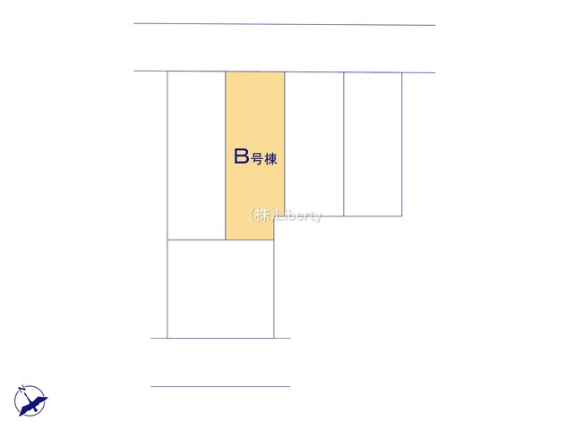 守谷市薬師台2丁目　新築戸建　B号棟の区画図
