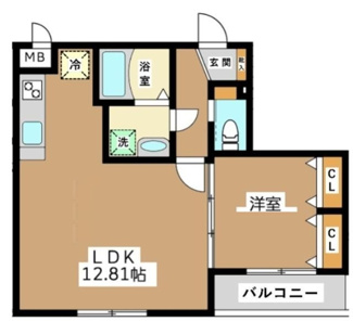 【間取り】 | ミリアビタ長洲 | 間取りです。
