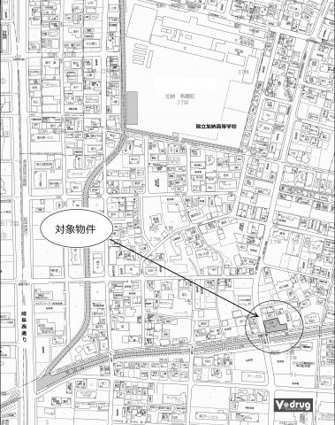 収益物件 店舗 茜部大野２丁目の地図|地図