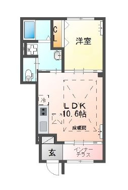 レオンの間取り|間取りです。