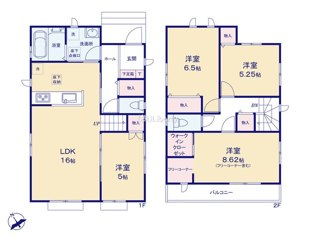 守谷市薬師台2丁目　新築戸建　C号棟の間取り
