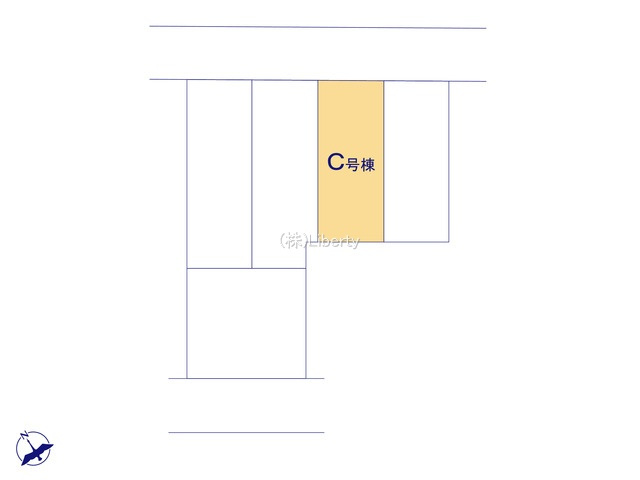 守谷市薬師台2丁目　新築戸建　C号棟の区画図