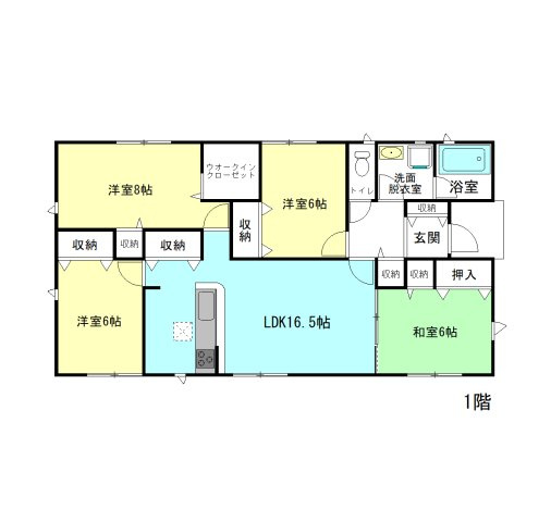 【間取り】 | クレイドルガーデン前橋市粕川町新屋第1ー② | 人気の「平屋」住宅登場です！