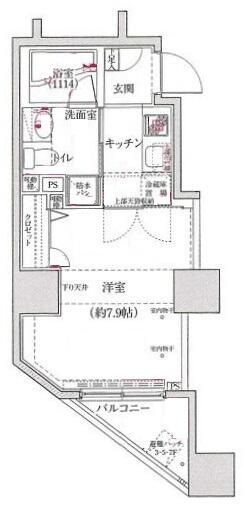 グランティアラ新御徒町アジールコートの間取り|間取りです。