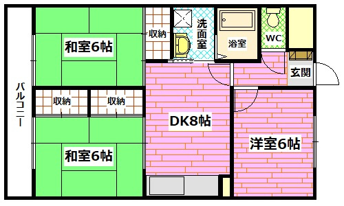 ウエストコート3の間取り