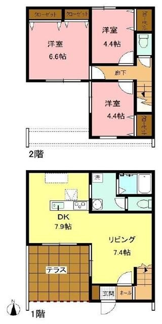 フルール・ルージュの間取り