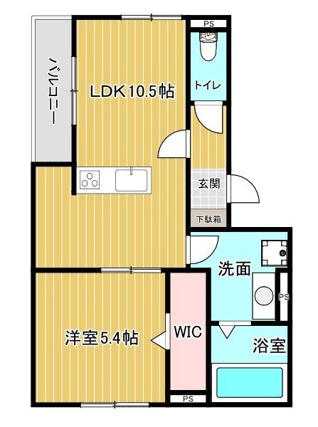 LES　ENS　FAMIIAUX　Mの間取り