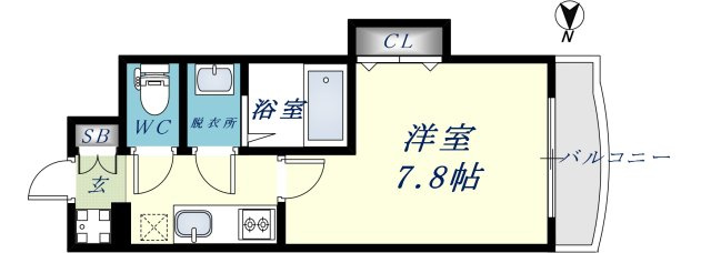Luxe布施南の間取り