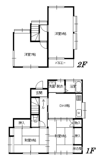 【間取り】 | 毛呂山町大谷木　中古戸建