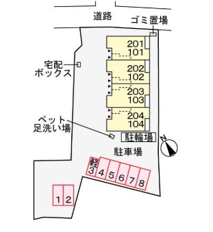 ローラン　コートの区画図