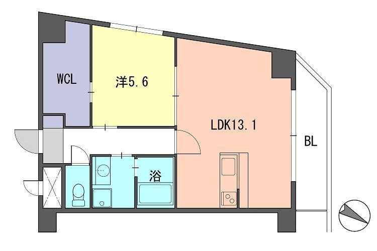 レジデンス住吉の間取り|使いやすい間取りです。