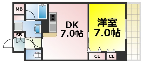 【間取り】 | CITY SPIRE難波南 仲介手数料無料