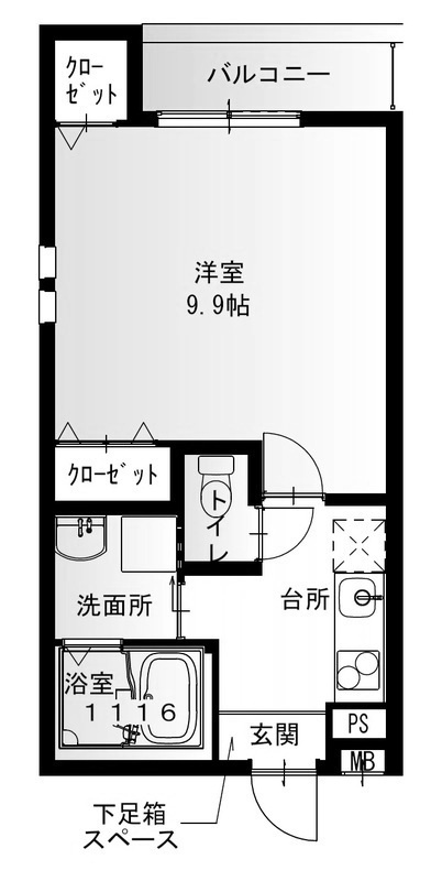 フジパレス長洲公園Ⅰ番館の間取り