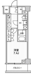 【間取り】 | ジェノヴィア本所吾妻橋Ⅱスカイガーデン | 間取りです。
