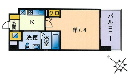 カーサエンペサールの間取り|使いやすい間取りです。
