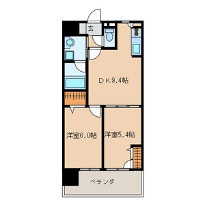 アジリア博多イーストの間取り|使いやすい間取りです。