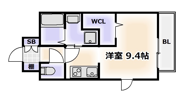 VILLA LUCE（ヴィラルーチェ）の間取り