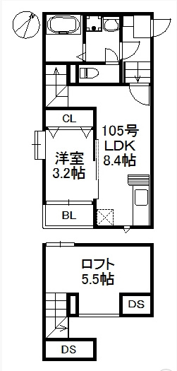 ポラリス箱崎駅東の間取り|使いやすい間取りです。