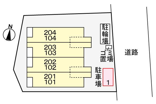 ゾンネⅡの区画図