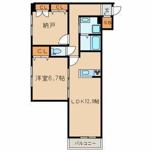 【間取り】 | パーシモン　デュエ | 間取りです。