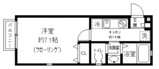 【間取り】 | クレール西蒲田 | 間取りです。
