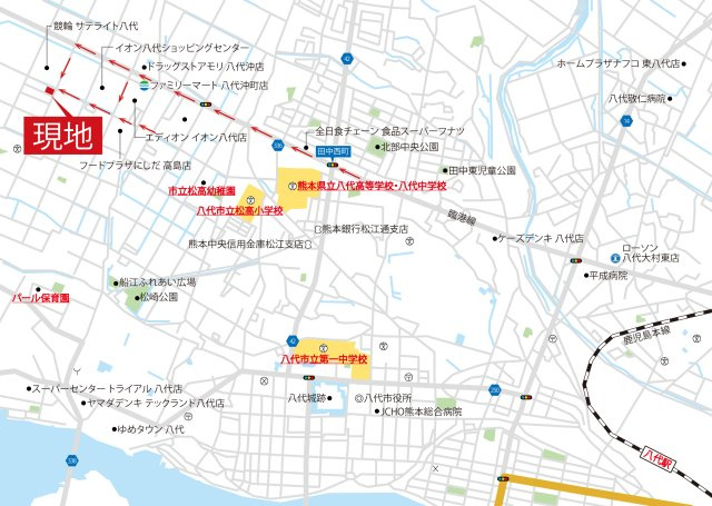 タマタウン松高小西　2号地の地図