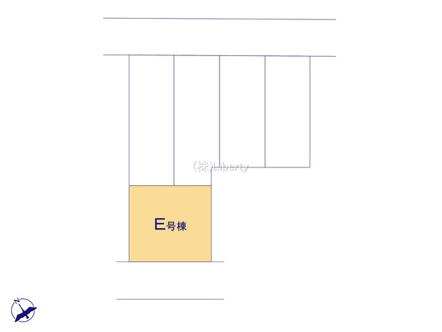 守谷市薬師台2丁目　新築戸建　E号棟の区画図