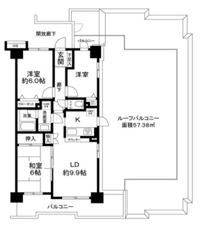 【間取り】 | ソルフェスタ赤羽 | 間取りです。