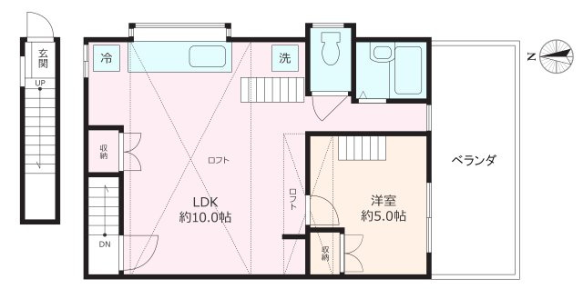 メゾンハギワラの間取り