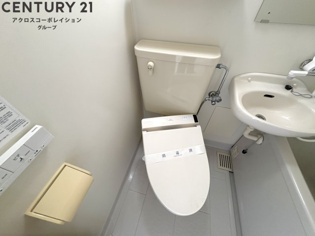 ゆったり落ち着けるトイレです