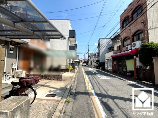 南区吉祥院車道町の前面道路含む現地写真