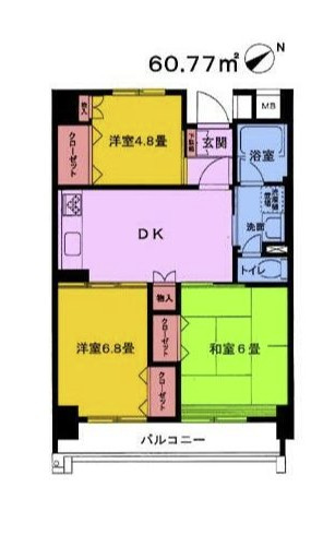 越中島三丁目ハイツ1号棟
