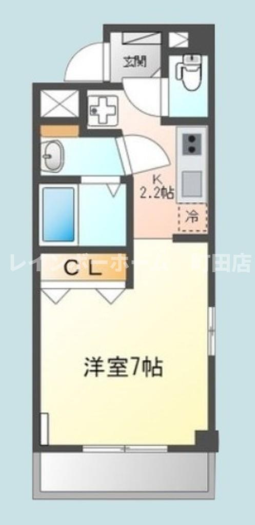 ビブレ東林間※初期費用分割後払いサービス利用可能物件の間取り