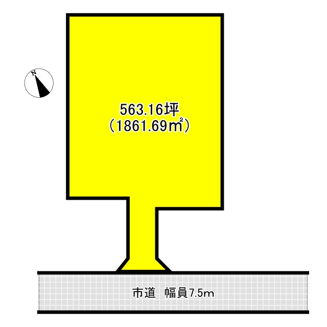 ひたちなか市津田B区画の土地図